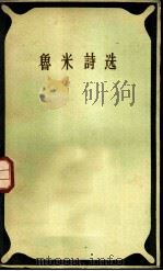 鲁米诗选   1958  PDF电子版封面  10019·1040  （波斯）鲁米著；宋兆霖译 