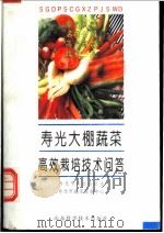 寿光大棚蔬菜高效栽培技术问答 1994 PDF电子版封面 7533114094 寿光市农业委员会,寿光市蔬菜服务中心编