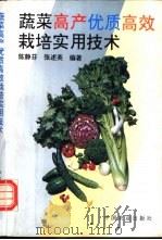 蔬菜高产优质高效栽培实用技术   1994  PDF电子版封面  7109035433  陈静芬，张述英编著 