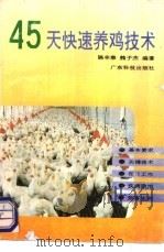45天快速养鸡技术 1993 PDF电子版封面 7535910130 陈丰泰,魏子杰编著