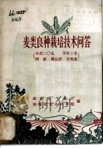 麦类良种栽培技术问答  山农二○五万年二号  阿波  矮白洋  吉利麦   1965  PDF电子版封面  16109·197  湖南省农业厅，湖南省农业科学院编 