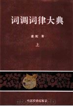 词调词律大典 1998 PDF电子版封面 7800747735 盛配著