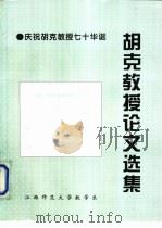 胡克教授论文选集-庆祝胡克教授七十华诞 PDF电子版封面 江西师范大学数学系编