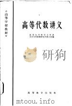 高等代数讲义 1965 PDF电子版封面 K13010·1193 北京大学数学力学系几何与代数教研室代数小组编
