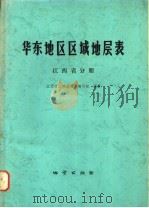 华东地区区域地层表 江西省分册 1980 PDF电子版封面 15038·新539 江西省区域地层表编写组编著