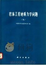 岩体工程地质力学问题 9 1990 PDF电子版封面 7030017749 中国科学院地质研究所编