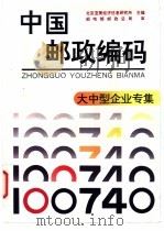 中国邮政编码 大中型企业专集 1994 PDF电子版封面 7115051739 北京亚美经济信息研究所主编