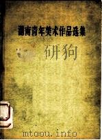 湖南青年美术作品选集 1956 PDF电子版封面 8109·4 湖南青年美术作品展览会编