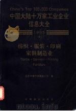 中国大陆十万家工业企业信息大全  4  纺织·服装·印刷·家俱制造业  1995（ PDF版）