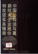 中国公司法与高新技术企业股份制改组实务指南 1994 PDF电子版封面 750781176X 段瑞春等主编