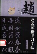 赵孟俯楷书习字帖 1996 PDF电子版封面 750680526X 王宇飞等编著