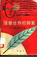 情感世界的探索  丁一散文诗合集   1990  PDF电子版封面  7805102309  丁一著 
