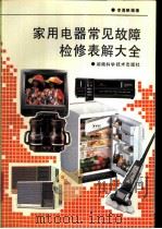 家用电器常见故障检修表解大全   1995  PDF电子版封面  7535715672  李勇帆主编 