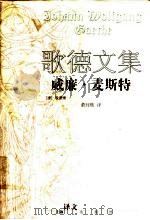 威廉·麦斯特 1999 PDF电子版封面 7532722562 (德)歌德(Johann Wolfgang von Goet