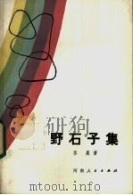 野石子集 1984 PDF电子版封面 10105·438 苏晨著