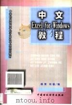 中文Excel for Windows教程 1998 PDF电子版封面 7500539673 杨青,刘毅编