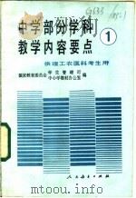 中学部分学科教学内容要点 1 1987 PDF电子版封面 K7012·0963 国家教育委员会学生管理司,中小学教材办公室编
