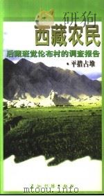 西藏农民 后藏班觉伦布村的调查报告 1998 PDF电子版封面 7801134583 平措占堆著