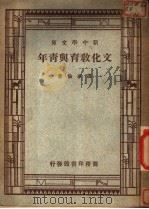 文化教育与青年   1947  PDF电子版封面    罗家伦著 