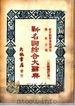 新名词综合大辞典 国际知识 1950 PDF电子版封面 龚敏主编