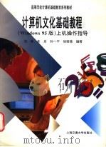 高等学校计算机基础教育系列教材 计算机文件基础教程 Windows 95版 上机操作指导 1998 PDF电子版封面 7313020740 张峰,朱岩,孙一平,徐骏善编著