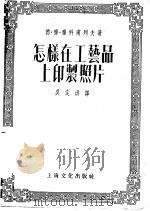 怎样在工艺品上印制照片 1955 PDF电子版封面 (苏)雅科甫列夫(Д.Я.Яковлев)著;吴定洪译