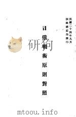 日俄战术原则对照 1935 PDF电子版封面 训练总监部军学编译处译印