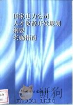 国家电力公司人才资源开发规划纲要实施指南（1998 PDF版）