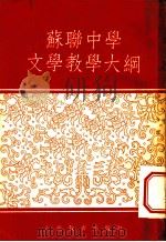 苏联中学文学教学大纲 1954 PDF电子版封面 裔寿康,张蓝田,商福家译