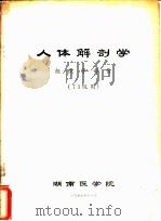 人体解剖学 组织学部份 73级用 1973 PDF电子版封面 湖南医学院