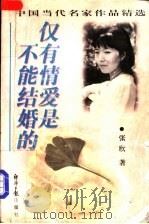 仅有情爱是不能结婚的 1997 PDF电子版封面 7801273788 张欣著