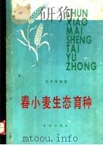 春小麦生态育种 1990 PDF电子版封面 7109012271 肖步阳编著