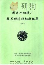国内外钢铁厂技术经济指标数据集  2001（ PDF版）