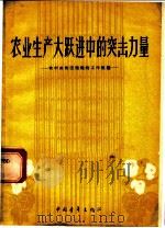 农业生产大跃进中的突击力量 农村共青团组织的工作经验 1958 PDF电子版封面 3009·87 中国青年出版社编