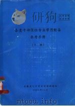 各类干部岗位专业学历配备参考手册  下（1986 PDF版）