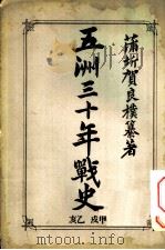 五洲三十年战史 亥乙 戍甲 1903 PDF电子版封面 蒲圻贺良朴纂著