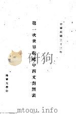 第一次世界战史中西文对照表（1944 PDF版）