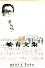 峻青文集  第1卷  短篇小说   1994  PDF电子版封面  7543416905  峻青著 