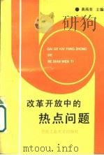 改革开放中的热点问题 1992 PDF电子版封面 7810205080 黄高荣主编