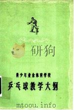 青少年业余体育学校乒乓球教学大纲 1960 PDF电子版封面 7015·1122 国家体委教育司编
