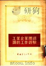 工业企业团组织的工作经验 1954 PDF电子版封面 中国青年出版社编