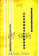 试析我国城镇青年的就业意识（ PDF版）