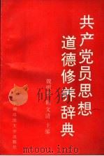 共产党员思想道德修养辞典 1992 PDF电子版封面 756200627X 魏明铎,耿文清主编