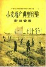 小麦增产典型经验 麦田管理 1956 PDF电子版封面 中华人民共和国农业部粮食生产总局编
