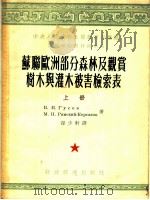 中央人民政府高等教育部推荐高等学校教材试用本 苏联欧洲部分森林及观赏树木与灌木被害检索表 上 1954 PDF电子版封面 (苏联)В.И.顾塞夫,М.Н.里姆斯基·诃沙诃夫著;孙少轩
