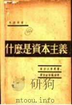 什么是资本主义 1939 PDF电子版封面 朱德华著