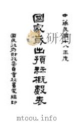 国家岁出预算概数表（1929 PDF版）