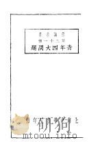 青年四大问题 1929 PDF电子版封面 壮泽宣著