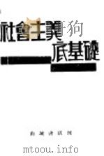 社会主义的基础 1930 PDF电子版封面 (德)马克思著;德特里希编;巴克译