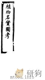 植物名实图考长编 第十五卷 PDF电子版封面
